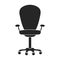 Chair office vector black icon. Vector illustration armchair office on white background. Isolated black illustration