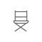 Chair, seat icon. Element of theater icon. Thin line icon
