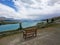 Chair on Tekapo lake site, New Zealand