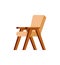 Chair Wooden Furniture Brown Piece of Interior