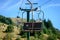 Chairlift on Cerro Catedral in summer.