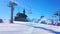 Chairlift and chapel on Schmitten mount, Zell am See, Austria