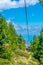 Chairlift leading to the bezbog lake in Bulgaria