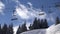 Chairlift, Ski Lift in Alps, Alpine Cable Car, Winter Sports, Tourists Skiing