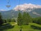 Chairlift in summer in Italy. Ski lift