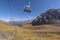 Chairlift in Tian Shan mountains