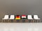 Chairs with flag of Germany and egypt in a row