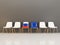 Chairs with flag of Russia and EU