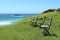 Chairs overlooking the Australian coast