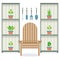 Chairs With Pot Plants In Cabinet Gardening Concept