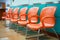 Chairs provide a place to sit in the hospital waiting room