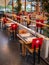 Chairs with swiss flag