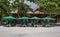 Chairs And Umbrella In Palm Beach for relaxing activity on the beach