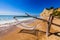 Chaises longues on the beach