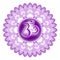 Chakra Sahasrara Purple Isolated