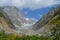 Chalaadi glacier view in Svaneti, Georgia
