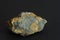 Chalcopyrite mineral on black background