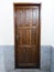 Chalet 1 entrance wooden door in retro inn