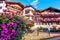 Chalet purple flowers colorful summer south tyrol accomodation
