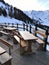 Chalet resort on the pila mountains in aosta valley