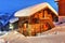 Chalet under heavy snow - Bettmeralp, Switzerland