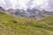 Chalets near Gabiet Lake on the Monte Rosa massif