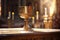 a chalice and holy sacrament on an altar