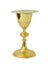 Chalice with plate on white background