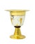 Chalice with plate on white background