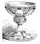 Chalice of St. Remi, vintage engraving