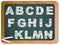 Chalk Alphabet on Blackboard