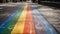 Chalk Art: A Rainbow of Pride on the Streets