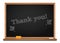 Chalk on a blackboard - Thank you