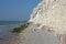 Chalk cliffs on the coast of the English Channel