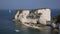 Chalk cliffs Old Harry Rocks Isle of Purbeck in Dorset southern England UK