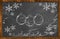 Chalk Decorative Draw Christmas ornament