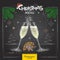 Chalk drawing holiday christmas champagne glasses
