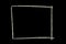 Chalk drawn rectangle on blackboard