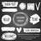 Chalk drawn vector graphic elements collection