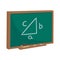 Chalk Sign Emoji Icon Illustration. Education Vector Symbol Emoticon Design Clip Art Sign Comic Style.