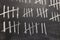Chalk tally chart counting