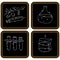 Chalkboard Biology Icons