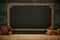 Chalkboard canvas, perfect for crafting your Back to School poster