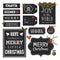 Chalkboard Christmas Design Elements