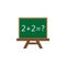 Chalkboard flat icon, education and school element