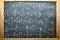 Chalkboard full of equations
