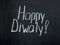 Chalkboard lettering Happy Diwaly! Congratulatory inscription