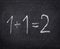 Chalkboard math classroom school education