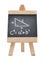 Chalkboard with a mathematical formula