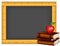 Chalkboard Ruler Frame, Books, Apple for the Teacher